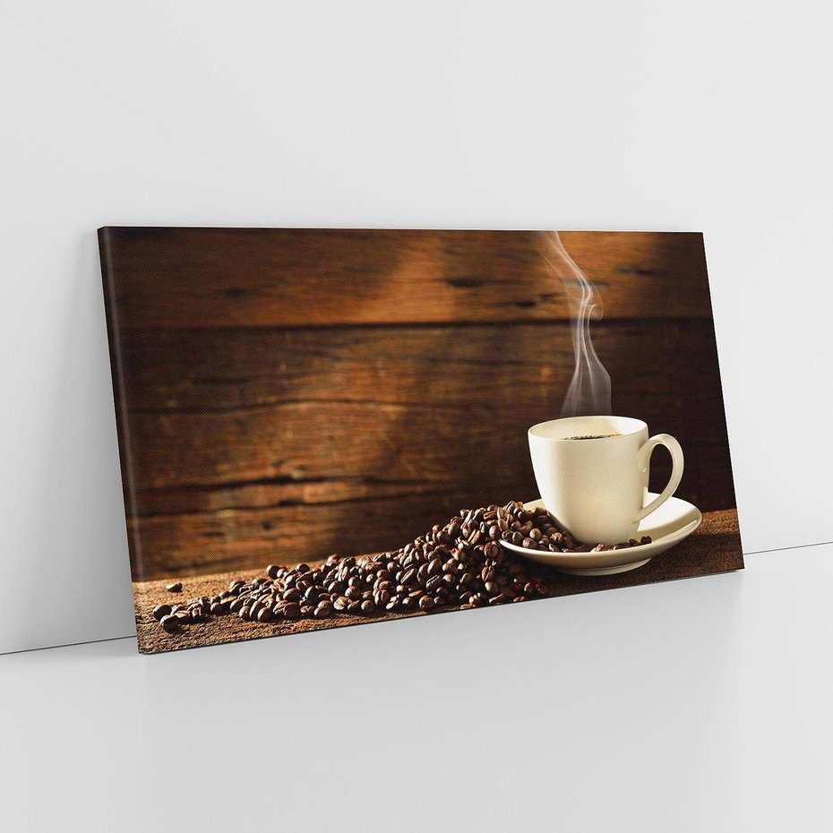 Obraz na płótnie 140x70 - Kawowe uniesienie w filiżance - kawa, filiżanka