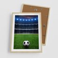 Plakat w ramie 50x70 - Piłka nożna - gol! - piłka nożna, gol - rama drewno