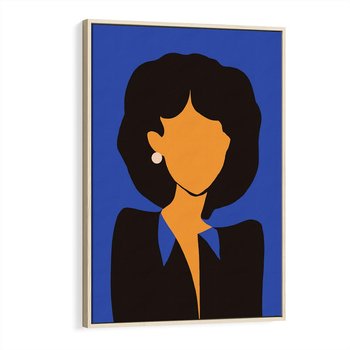 Obraz w ramie 50x70 - Modernistyczne Wibracje - sztuka nowoczesna, plakat - rama drewno