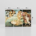Obraz na płótnie 120x80 - "Narodziny Wenus" (1485), Sandro Botticelli - Reprodukcja - reprodukcja, obraz na płótnie