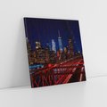 Obraz na płótnie 70x70 - Most w Nowym Jorku - Manhattan - most, Nowy Jork