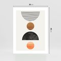 Plakat bez ramy 30x40 - Geometryczna Przygoda - nowoczesna grafika, geometria