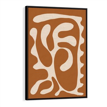 Obraz w ramie 70x100 - Wnętrza Akwarelowej Wyobraźni - abstrakcyjny obraz, plakat - rama czarna