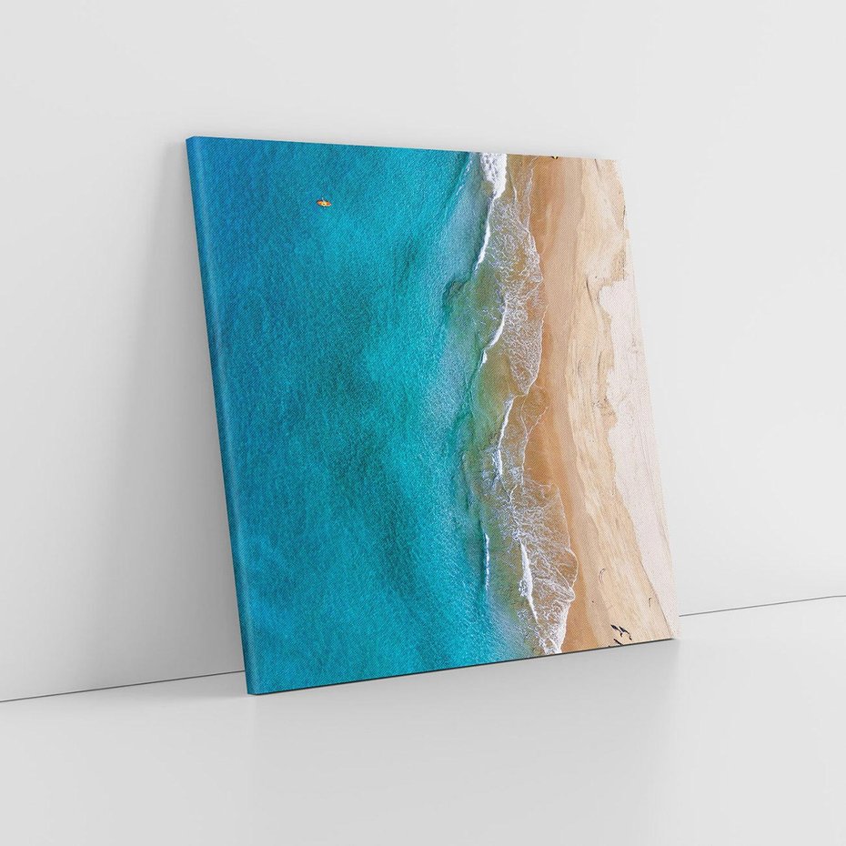 Obraz na płótnie 40x40 - Spokój nad morzem - morze, plaża