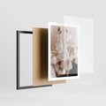 Plakat w ramie 50x70 - Suszona Delikatność - suszone kwiaty, rośliny - rama czarna