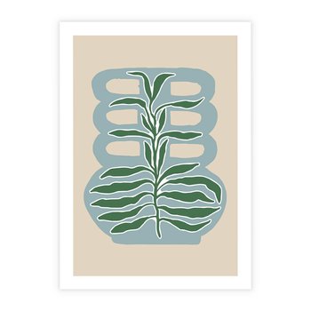 Plakat bez ramy 40x50 - Wewnętrzne Spektrum - boho styl, wazon