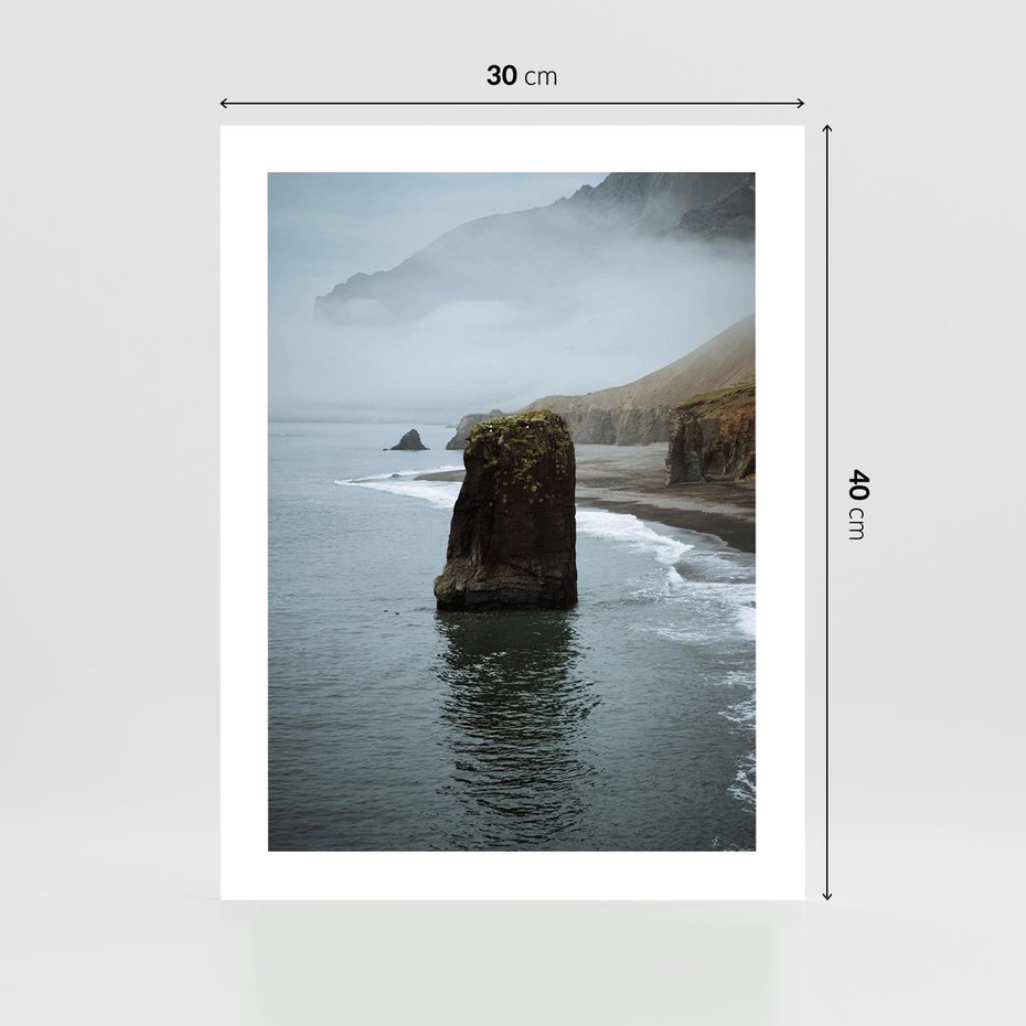Plakat bez ramy 30x40 - Mistyczna Aura - morze, mgła