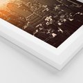 Plakat w ramie 30x40 - Nowojorska Skyline - Manhattan, Nowy Jork - rama biała