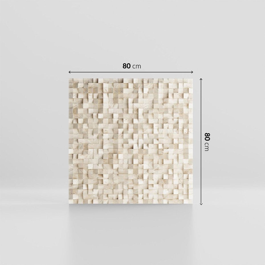 Obraz na płótnie 80x80 - Geometryczne 3D: Abstrakcyjna Harmonia - geometryczne, 3D