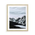 Plakat w ramie 40x50 - Malowniczy Krajobraz ze Śniegiem - góry, śnieg - rama drewno