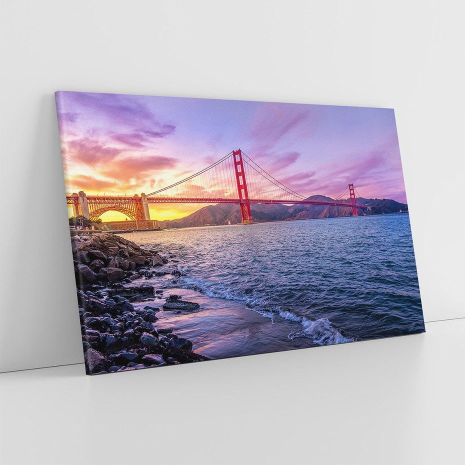 Obraz na płótnie 120x80 - Złota Brama San Francisco - Golden Gate, San