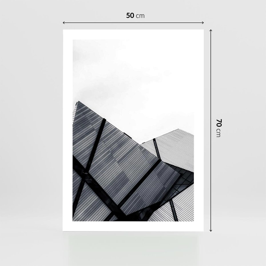 Plakat bez ramy 50x70 - Nowoczesna Metropolia - architektura, proste linie
