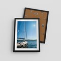 Plakat w ramie 30x40 - Wolność na Horyzoncie - żaglowiec, morze - rama czarna