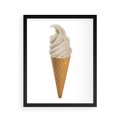 Plakat w ramie 40x50 - Rozkoszna Chłodząca Radość - lody, lód - rama czarna