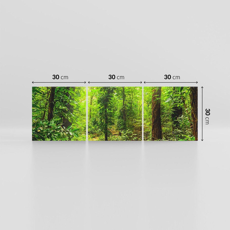 Obraz na płótnie 90x30 - Współistnienie z naturą - drzewa, las