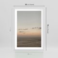 Plakat w ramie 50x70 - Chwila Romantyzmu - morze, niebo - rama biała