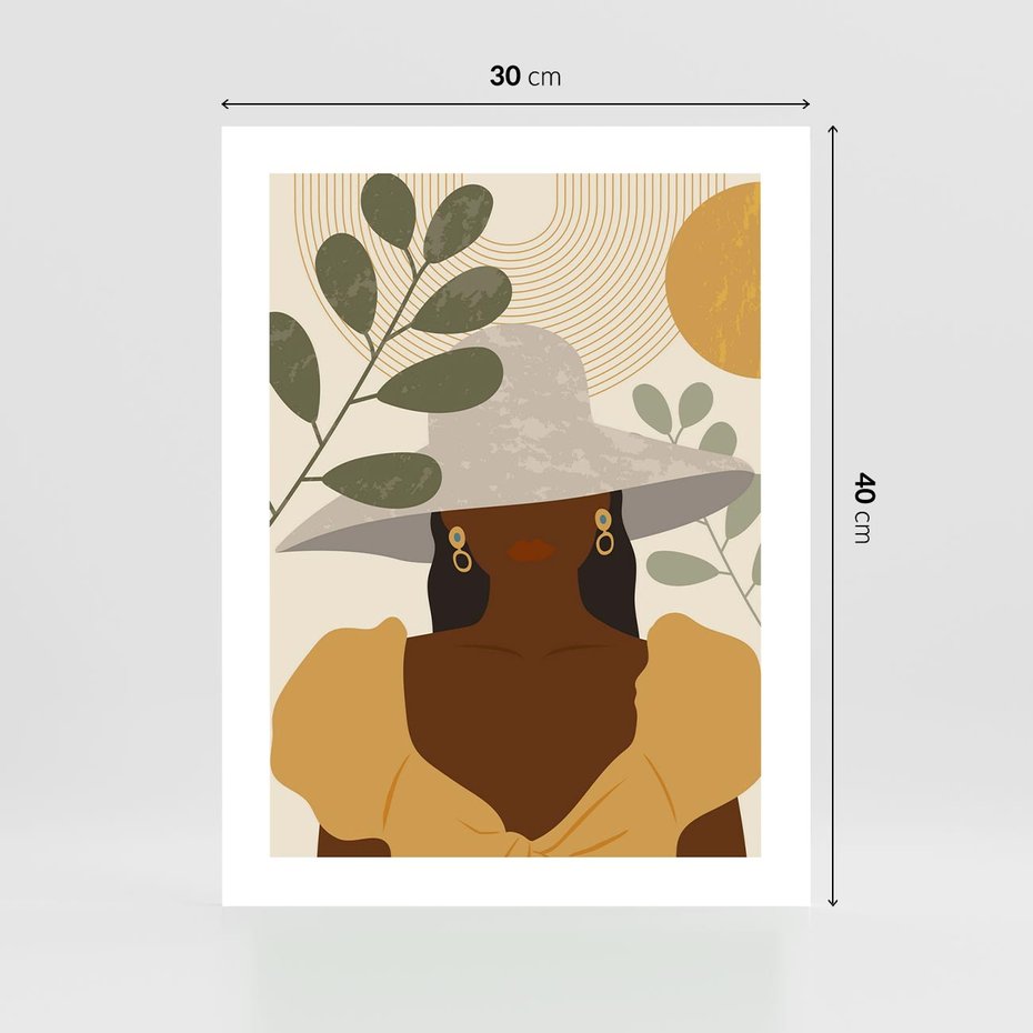 Plakat bez ramy 30x40 - Grafika w Innowacyjnym Stylu - grafika, postać kobiety