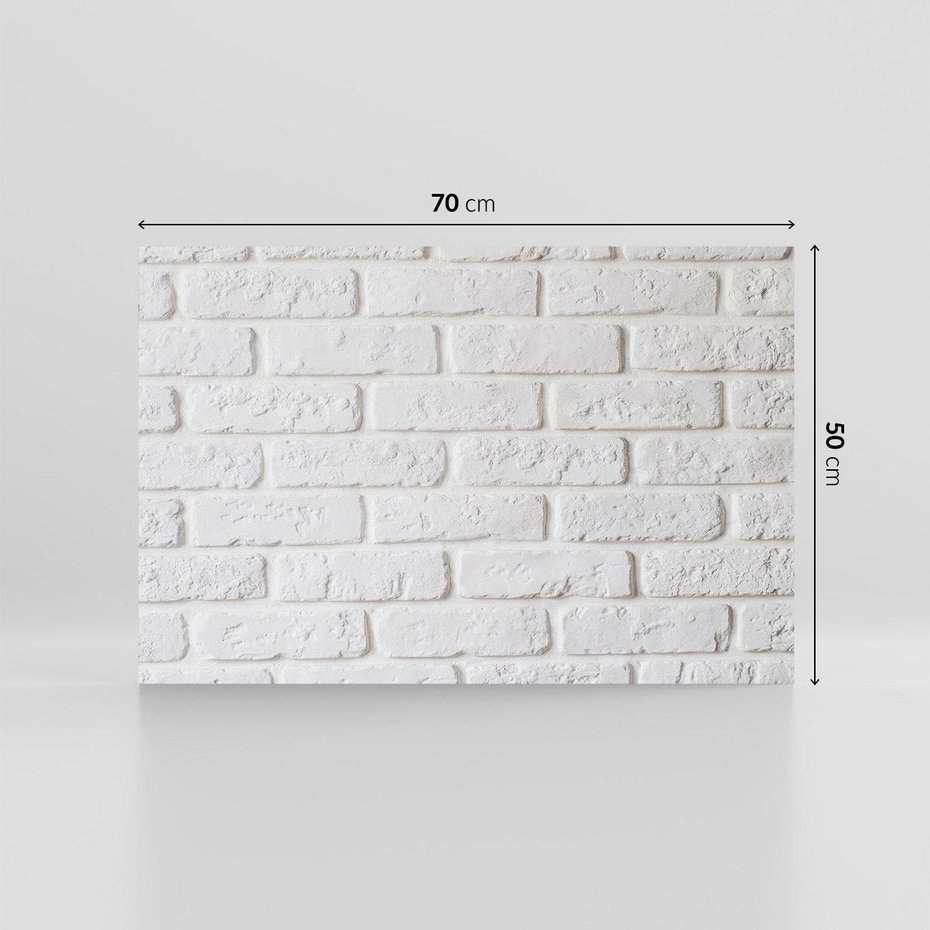 Obraz na płótnie 70x50 - Wymiarowa Struktura - ściana, cegła