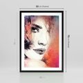 Plakat w ramie 50x70 - Kobieta w sztuce - portret, kobieta - rama czarna
