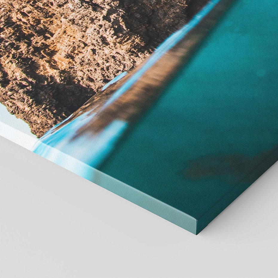 Obraz na płótnie 120x60 - Tajemnicza Podwodna Kraina - fotografia, podwodna jaskinia