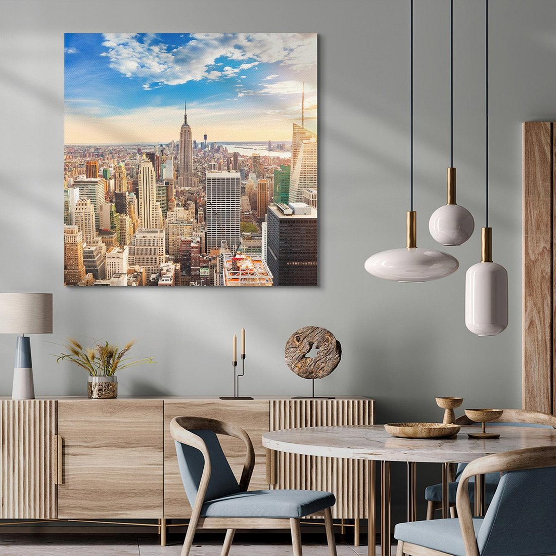 Obraz na płótnie 50x50 - Pulsujące Serce Nowego Jorku - Manhattan, Nowy Jork