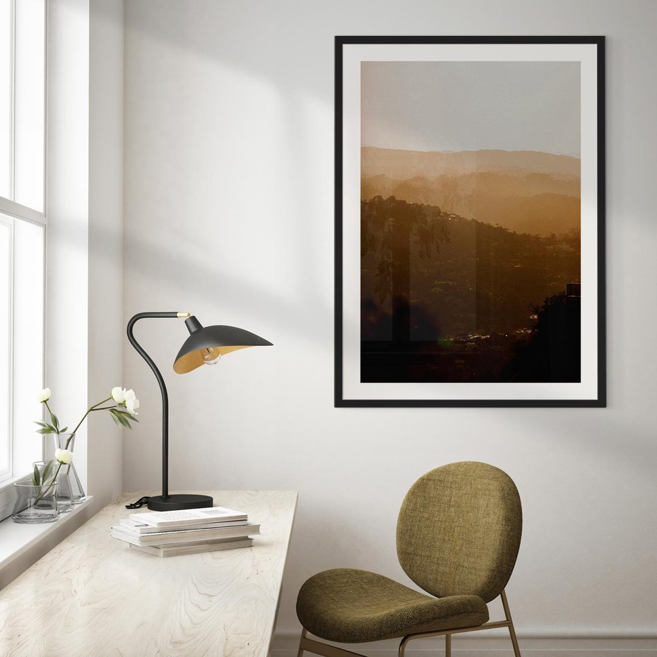 Plakat bez ramy 50x70 - Odejście Słońca - pejzaż, zachód