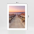 Plakat bez ramy 30x40 - Spacer Wśród Przyboju - dróżka, morze