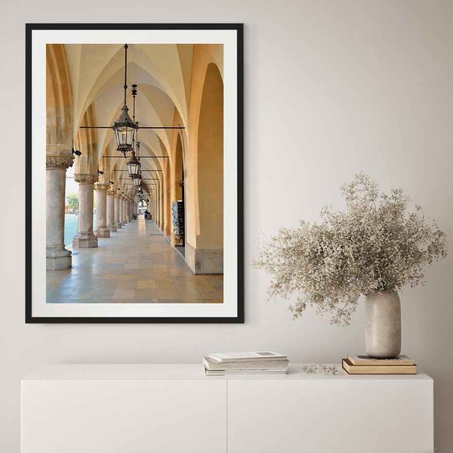 Plakat bez ramy 21x30 - Uliczka w perspektywie czasu - uliczka, perspektywa