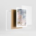 Plakat w ramie 30x40 - Luksusowa Dekoracja - marmur, złoto - rama biała