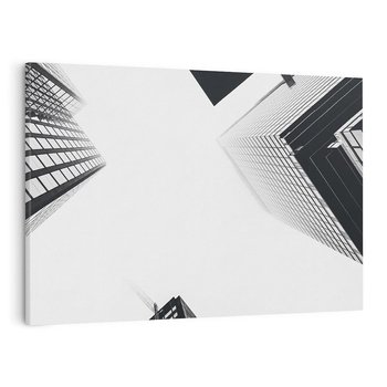 Obraz na płótnie 70x50 - Nowoczesna Dynamika - perspektywa, wieżowce