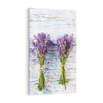 Obraz na płótnie 70x100 - Urok lawendowych pól - lawenda, kawiaty