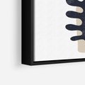 Obraz w ramie 50x50 - Opowieść Przenikających Energii - inspiracja mattise, abstrakcja - rama czarna