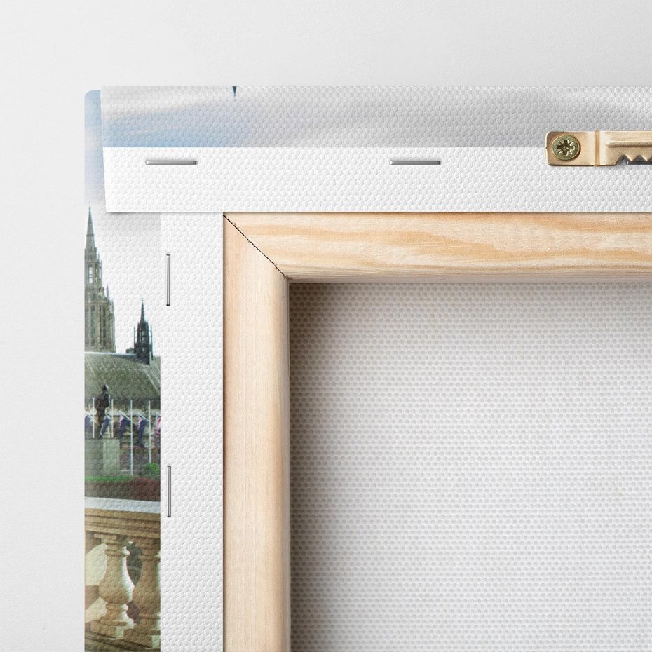 Obraz na płótnie 80x80 - Londyńskie widoki - Londyn, telefon