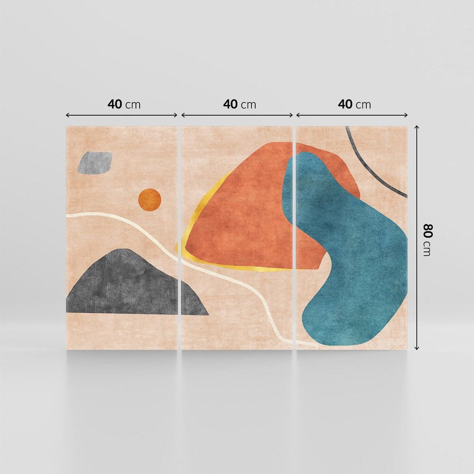 Obraz na płótnie 120x80 - Miedziana Ekspresja - abstrakcyjne kształty, plamy