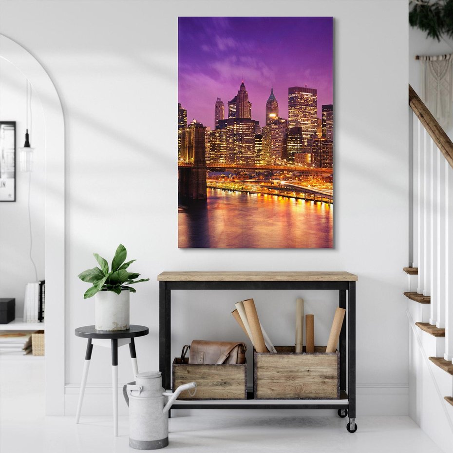 Obraz na płótnie 80x120 - Nowy Jork: miasto nieprzespanych nocy - New York, USA