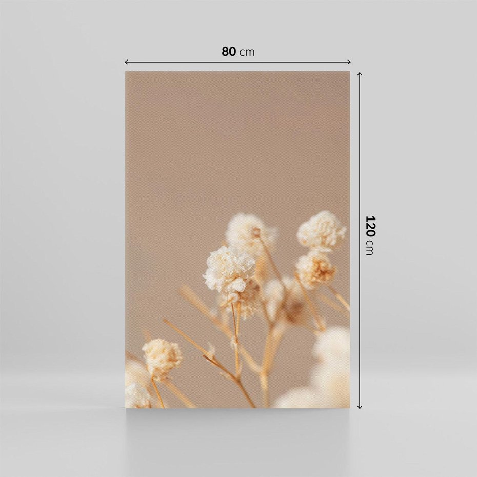 Obraz na płótnie 80x120 - Przezroczyste piękno - gipsówka, suche