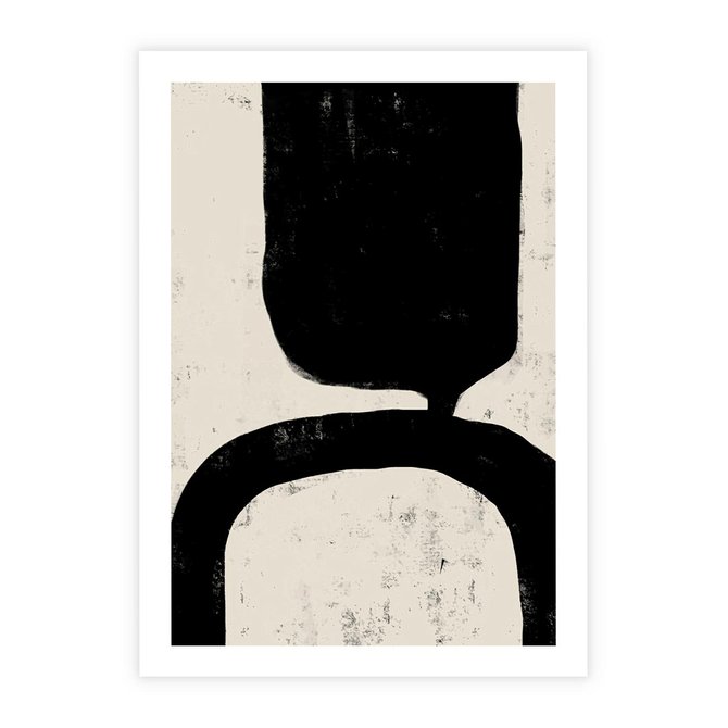 Plakat bez ramy 21x30 - Przenikające Plamy - abstrakcyjna sztuka, minimalizm