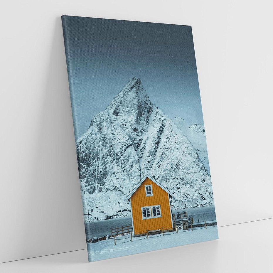 Obraz na płótnie 80x120 - Urok Norweskich Domków - Skandynawia, Norwegia