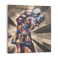 Obraz na płótnie 60x60 - Marynarz w świecie graffiti - marynarz, graffiti