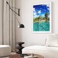 Plakat bez ramy 30x40 - Rajskie wakacje na plaży - plaża, wakacje