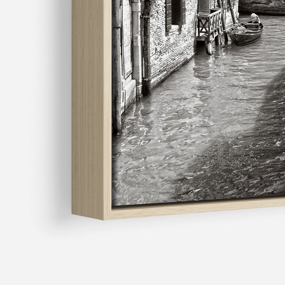 Obraz w ramie 70x100 - Zabłądzić w Wenecji - wenecja, kanały - rama drewno