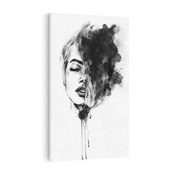 Obraz na płótnie 80x120 - Kobieta w akwareli - kobieta, akwarela