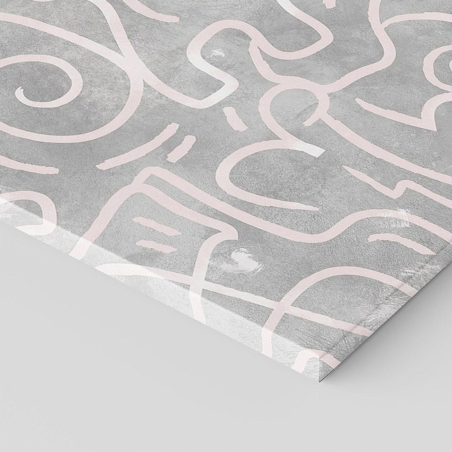 Obraz na płótnie 80x80 - Sploty odblasków i zawirowań - abstrakcyjne rysunki, wzorek