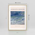 Plakat w ramie 50x70 - Auguste Renoir: Plakat z Pięknem Morza - auguste renoir, reprodukcja - rama drewno