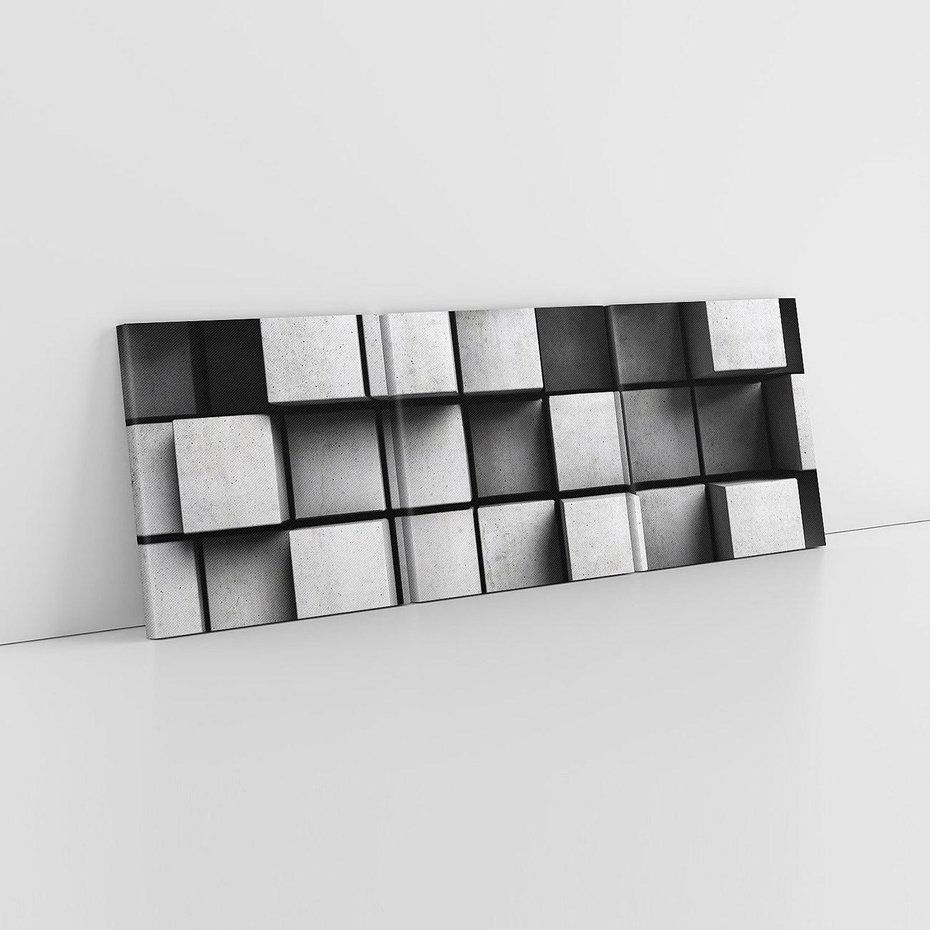 Obraz na płótnie 120x40 - Abstrakcyjne 3D kwadraty - 3D, abstrakcja