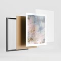 Plakat w ramie 40x50 - Luksusowa Dekoracja - marmur, złoto - rama czarna
