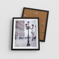 Plakat w ramie 40x50 - Przemijający urok miasta - miasto, uliczka - rama czarna