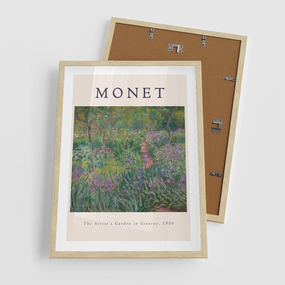 Plakat w ramie 50x70 - Reprodukcja Moneta - Monet, reprodukcja - rama drewno