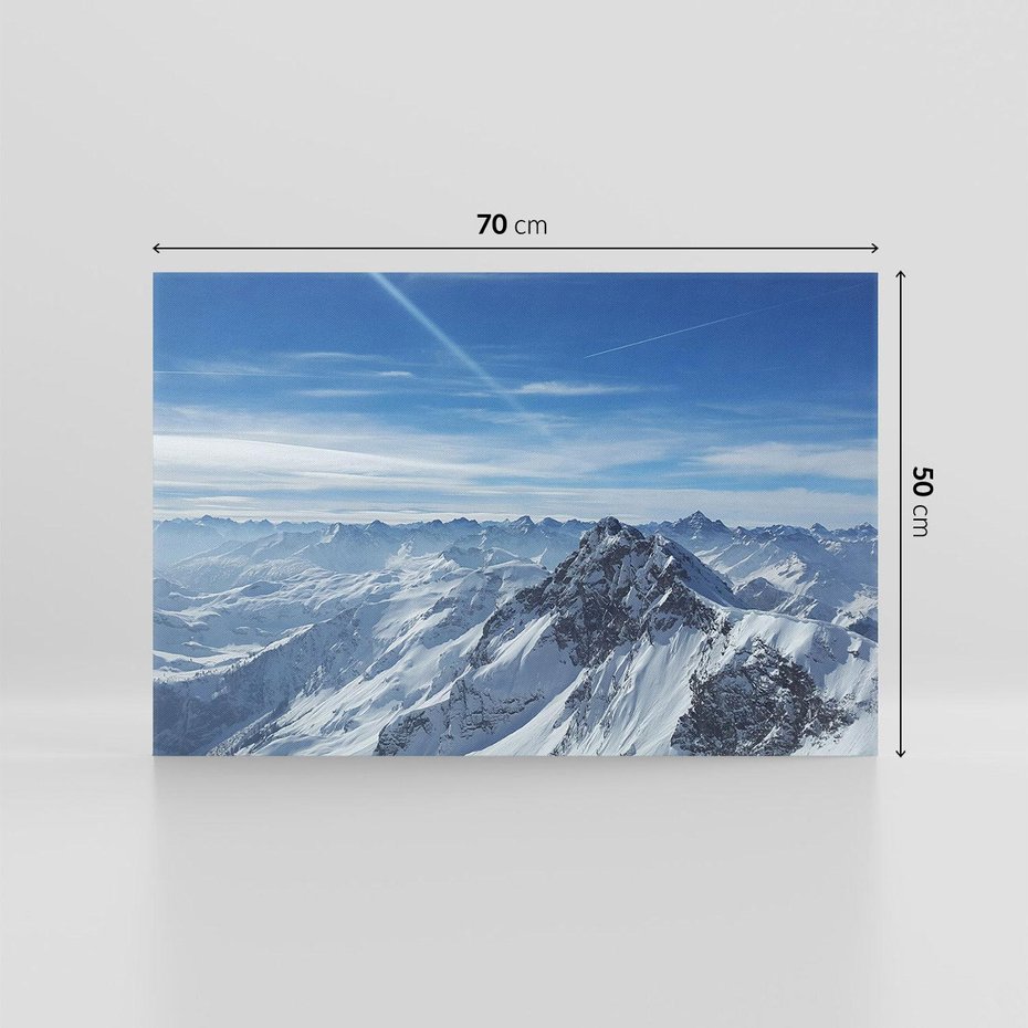 Obraz na płótnie 70x50 - Mroźne góry zima w pełnym rozkwicie - góry, zima