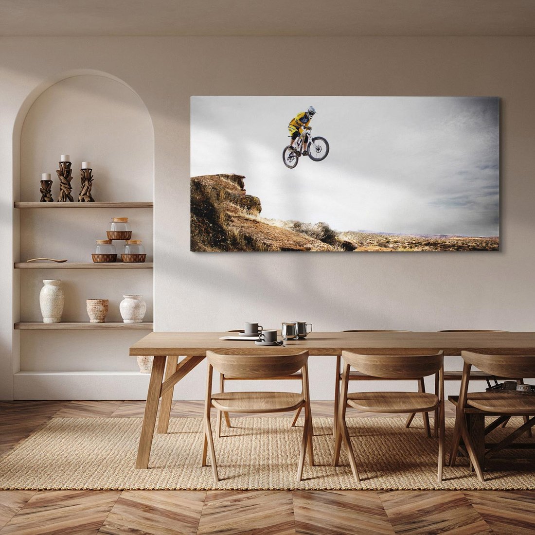 Obraz na płótnie 140x70 - Adrenalina na Dwóch Kółkach - rower, downhill